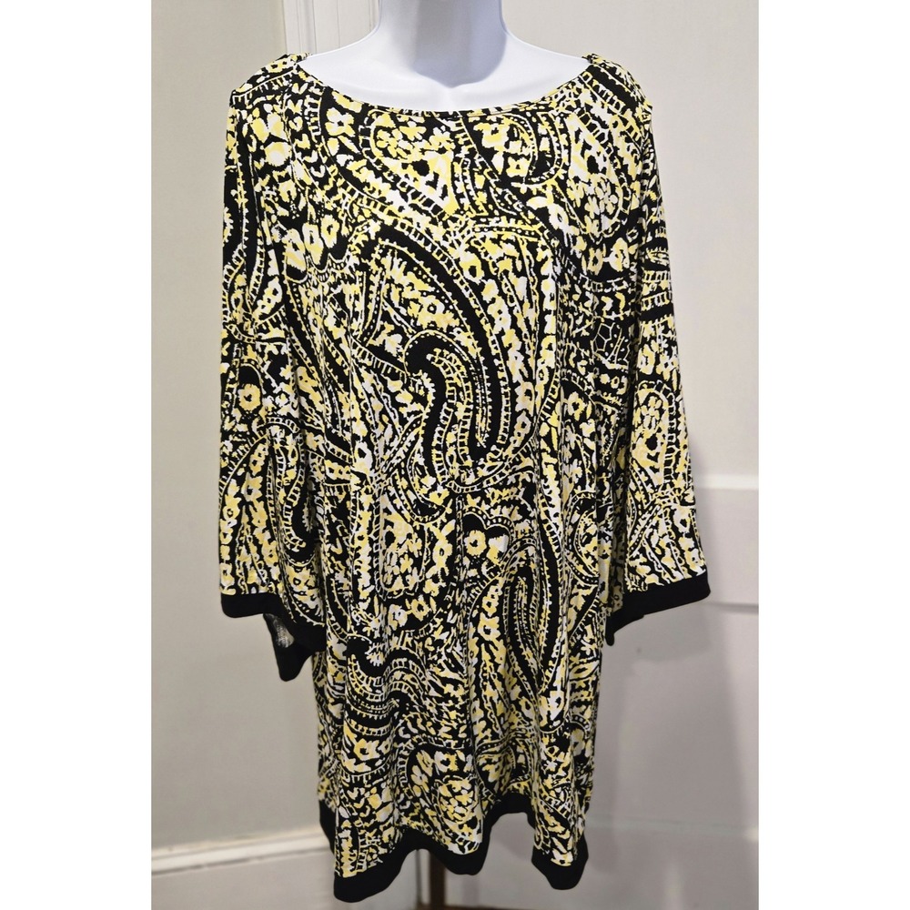 Emma & Michelle Tunic Dress Black Yellow White